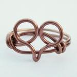 Antique Copper Heart Ring