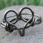 Gunmetal Heart Ring