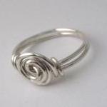 Silver Rosette Ring