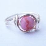 Silver Pink Matrix Jasper G..