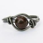 Gunmetal Red Poppy Jasper G..