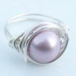 Swarovski Pearl Ring in Pow..