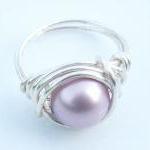 Swarovski Pearl Ring in Pow..