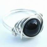 Swarovski Pearl Ring in Bla..