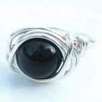Swarovski Pearl Ring in Bla..