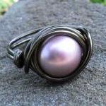 Swarovski Pearl Ring in Pow..
