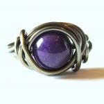 Purple Mountain Jade Ring