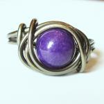 Purple Mountain Jade Ring