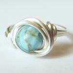 Turquoise and Silver Wire W..