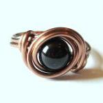 Black Agate ring in Antique..