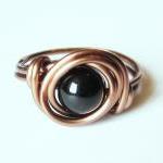 Black Agate ring in Antique..