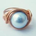 Light Blue Swarovski Pearl ..