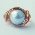 Light Blue Swarovski Pearl ..