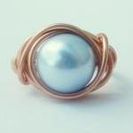 Light Blue Swarovski Pearl ..