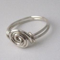 Silver Rosette Ring