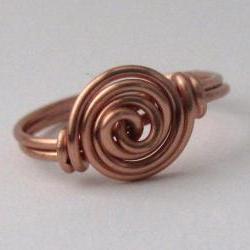 Copper Rosette Ring